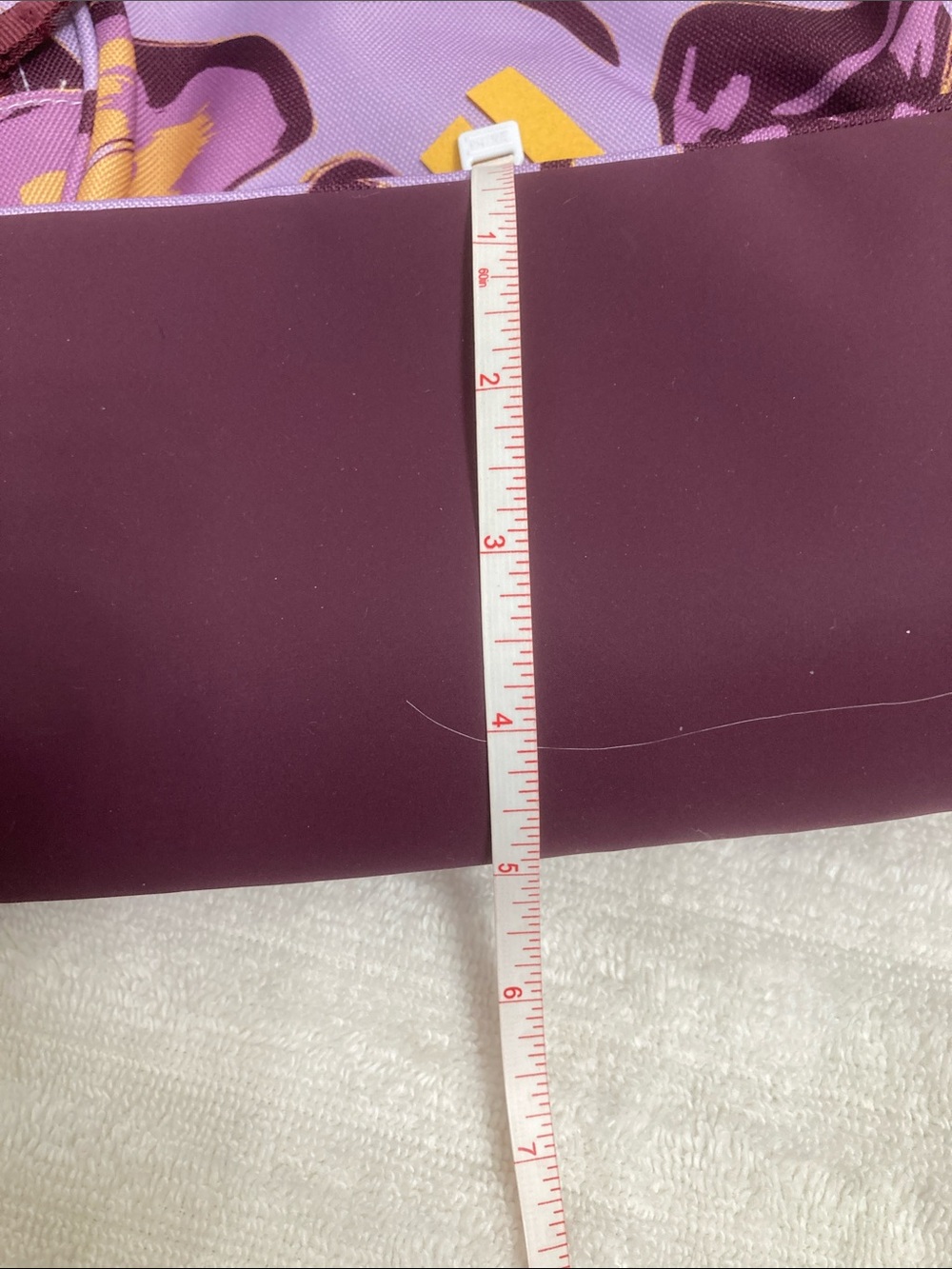 adidas Floral Backpack Tote in Lavender, Maroon & Gold Accent - Picture 10 of 12